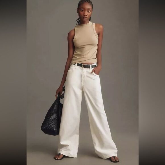 Citizens of Humanity Paloma Utility Trouser in Oysterette 29 - Picture 1 of 5